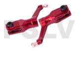 LX0355  Lynx Heli Innovations CNC Blade Grips Red Devil Edition 130X  